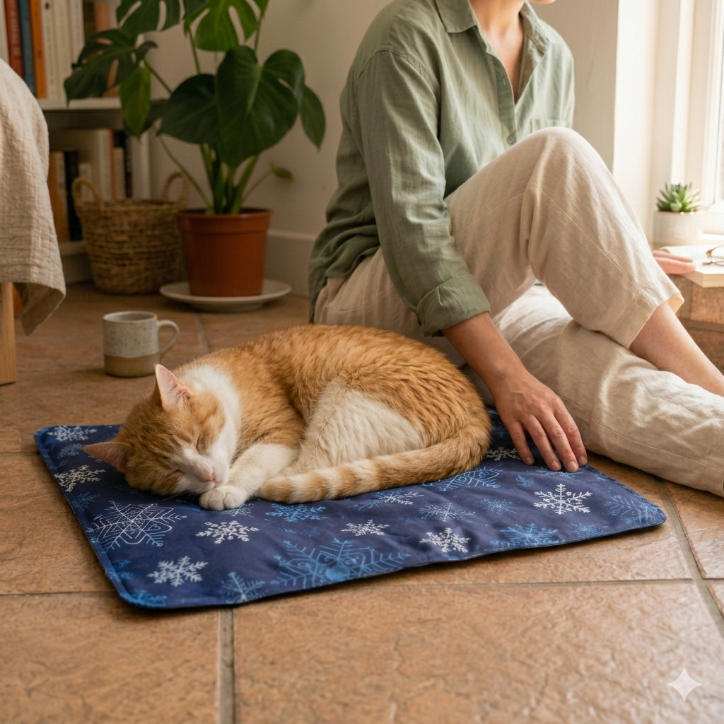 Tapis rafraîchissant chat