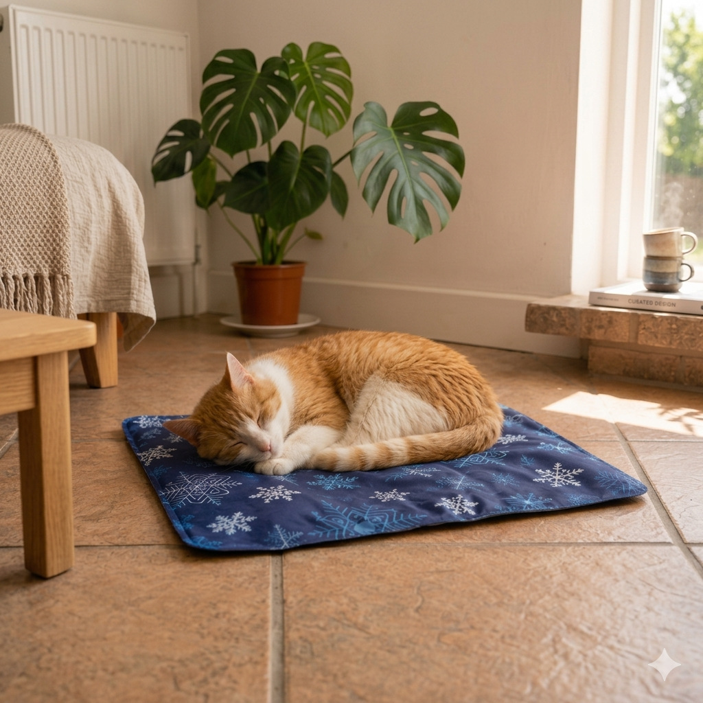 Tapis rafraîchissant chat
