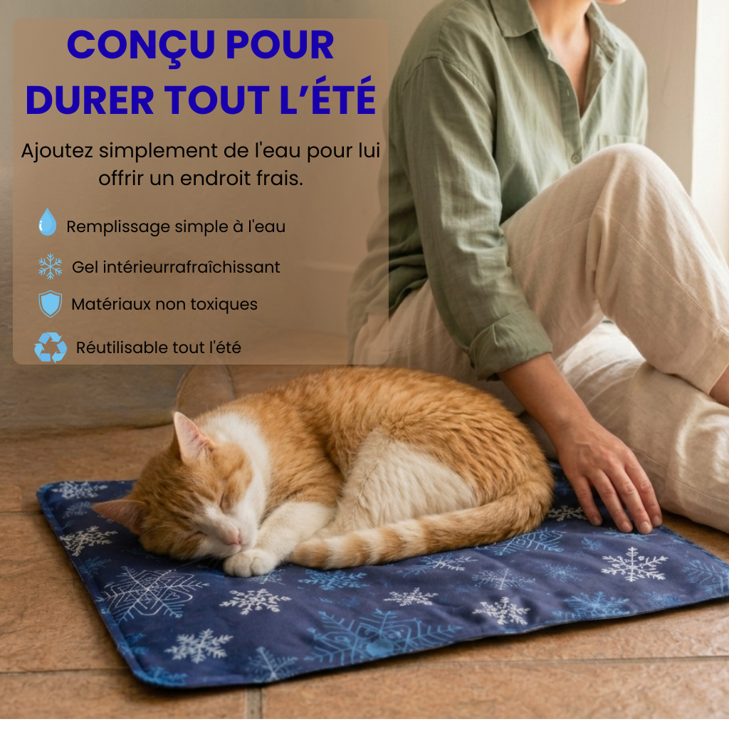 Tapis rafraîchissant chat